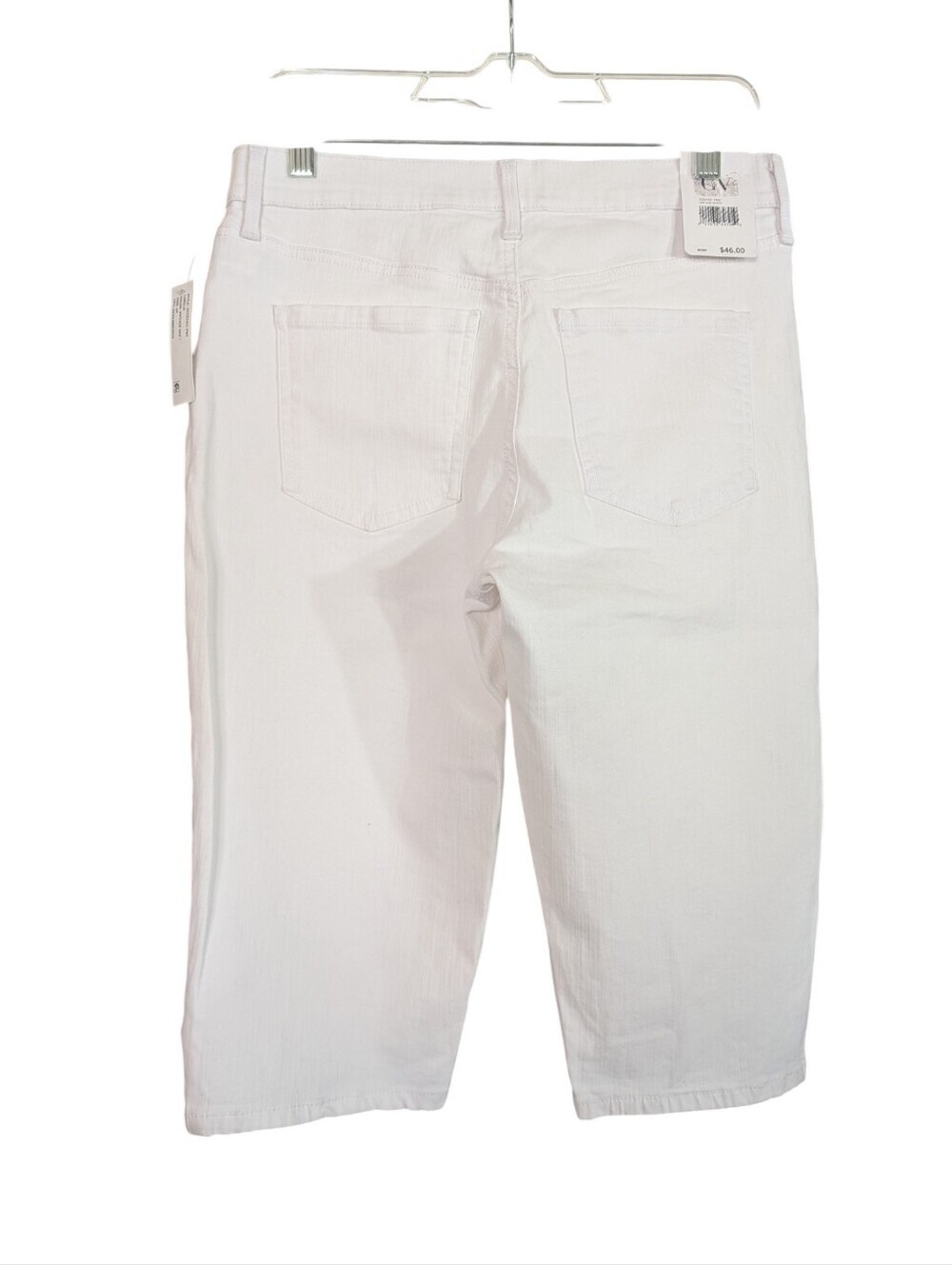 NWT Gloria Vanderbilt Lorelai All Around Slimming Effect White Bermuda Shorts 6P - Picture 5 of 11